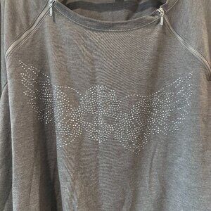 Rock & Republic Gray Sweater 2X